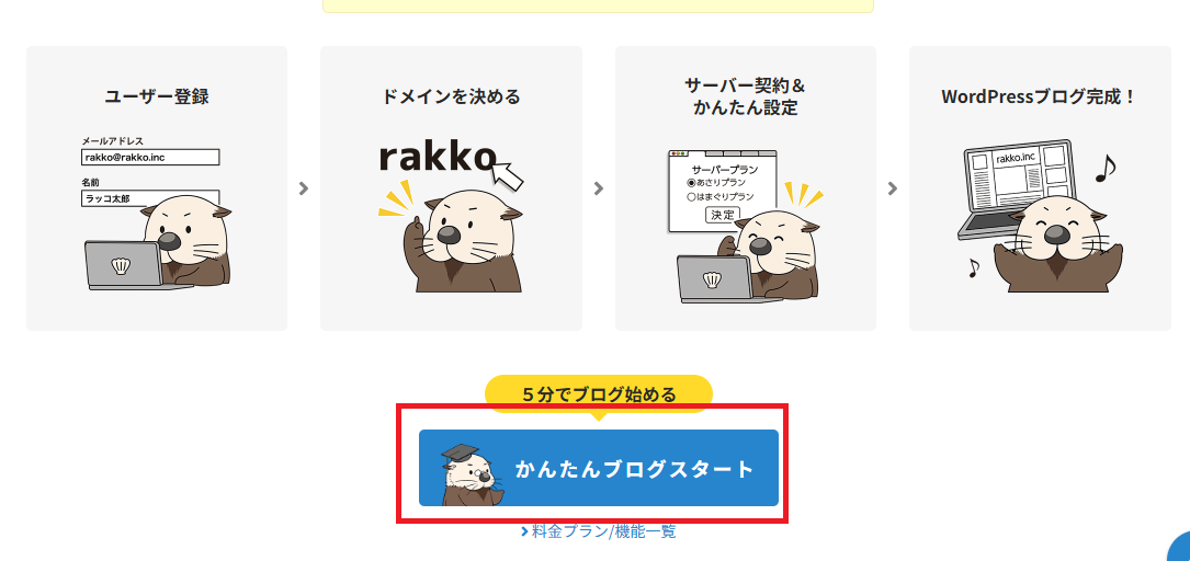 ラッコサーバーサイト2